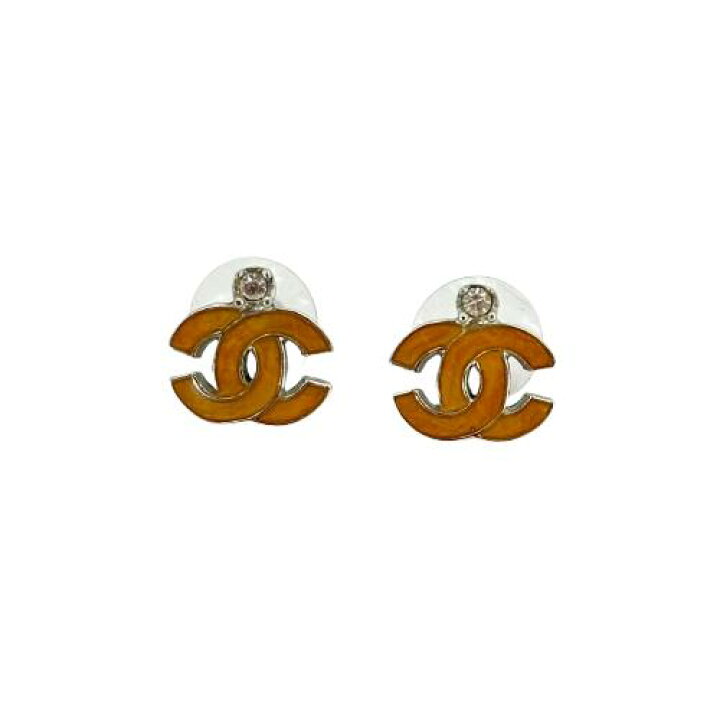 楽天市場】CHANEL シャネル ピアス 04P イエロー ココマーク  