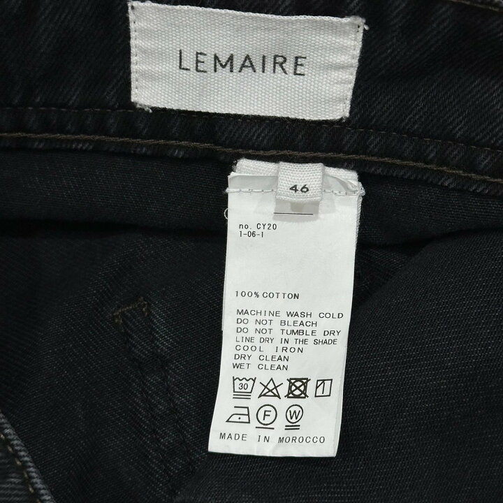 楽天市場】LEMAIRE ルメール デニム パンツ ワイドレッグ サイズ46 