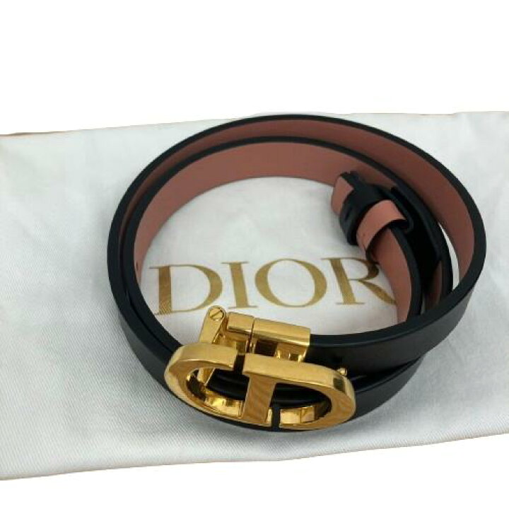 楽天市場】Christian Dior クリスチャンディオール CDロゴ ベルト 75cm  
