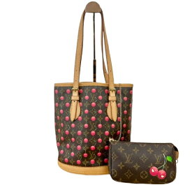 Louis Vuitton　ルイヴィトン　モノグラム　チェリー　バケットPM　M95012