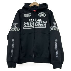 SUPREME シュプリーム 25FW Football Zip Up Hooded Sweatshirt Black ジップパーカー Lサイズ