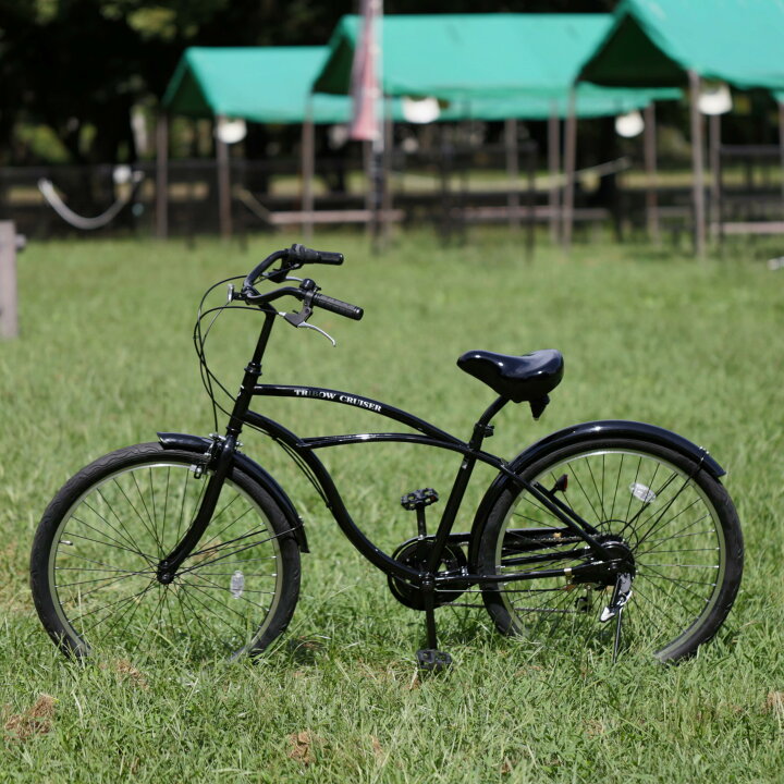 楽天市場】クルーザー 自転車 バイク ビーチクルーザー 26インチ 