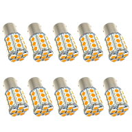 HooMoo 24V 車用 led S25シングル アンバー G18 （1156 BA15s）オレンジ トラック デコトラ ダンプ バス …