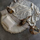 【10/25 11時頃再入荷】4重ガーゼ vintage flower pico race blanket L-size（約140×85cm）ヴィンテージピコレースブランケット　ビンテージ　ブランケット　おくるみ　ギフト　出産祝い　トリックホリック　本場韓国製オリジナルブランケットTRICK HOLIC【宅配便のみ】