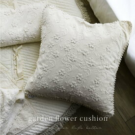 garden flower cushion cover（カバーのみ販売）約45×45cm　ガーデン　クッションカバー　フラワー　デイジー　TRICK HOLIC　トリックホリック　デイジー