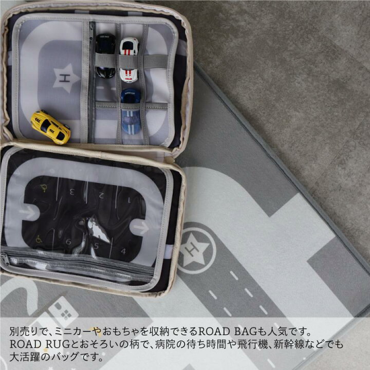 楽天市場】ROAD RUG slim （約75×170cm) gray 道路マット マットラグ 