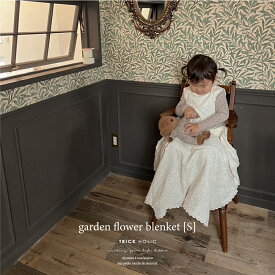 garden flower blanket S-size（約63×85cm）ガーデン　ブランケット　イブル　スワドル　デイジー　ブランケット　おくるみ　ギフト　出産祝い　韓国製　トリックホリック　TRICK HOLIC