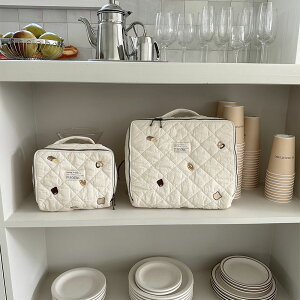 【10/28 PM4時頃再入荷】【1点のみネコポス可】pastry刺繍 トランクバッグ Sサイズ ヌビ ペストリー 刺繍キルティングトランクバッグ おむつケース おむつバッグ TRICK HOLICオリジナル