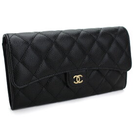 CHANEL シャネル 長財布ニ折小銭入付き AP0241 レディース ブラック