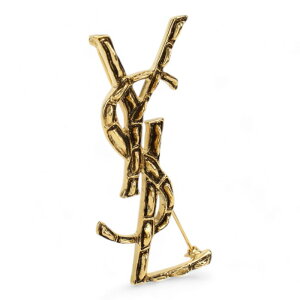 SAINT LAURENT �T�����[���� �J�T���h�� �N���R�_�C�� �u���[�` 470371 Y1500 8030 ���f�B�[�X �S�[���h