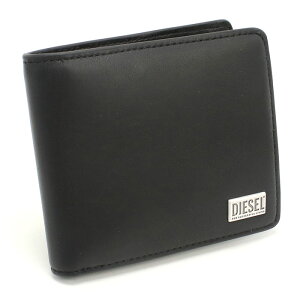 DIESEL ディーゼル 二つ折り財布 小銭入付き X10420 PR227 T8013 メンズ ブラック