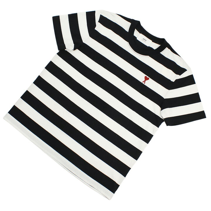 楽天市場】アミパリス AMI PARIS メンズ ボーダー Tシャツ ハートロゴ 