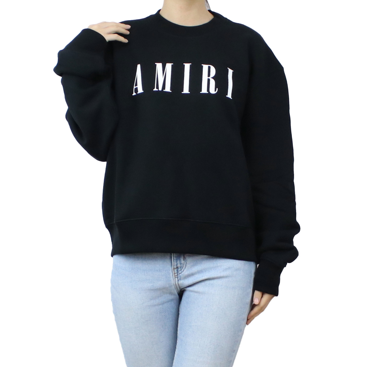 アミリ AMIRI  レディース−スウェット ブランド ロゴ PS22WJC003 001 BLACK ブラック apparel-01