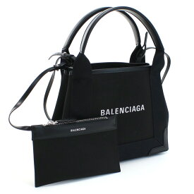 【78時間10名様限定！10%OFF】バレンシアガ BALENCIAGA ハンドバッグ ブランド　ネイビーカバ　ロゴ 390346　2HH3N　1000 ブラック　bag-01