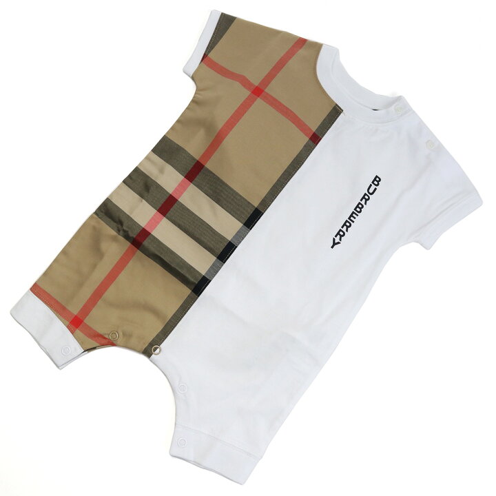 楽天市場】バーバリー BURBERRY ベビー−ロンパース 8048349 WHITE 