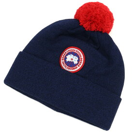 カナダグース CANADA GOOSE POM TOQUE キッズニット帽　ブランド 6948K　151 NAVY HEATHER ネイビー系　warm-02