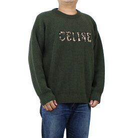 セリーヌ CELINE メンズ－セーター，ニット ブランド トップス 2AB97 650S 15KH カーキ系 apparel-01 win-02m