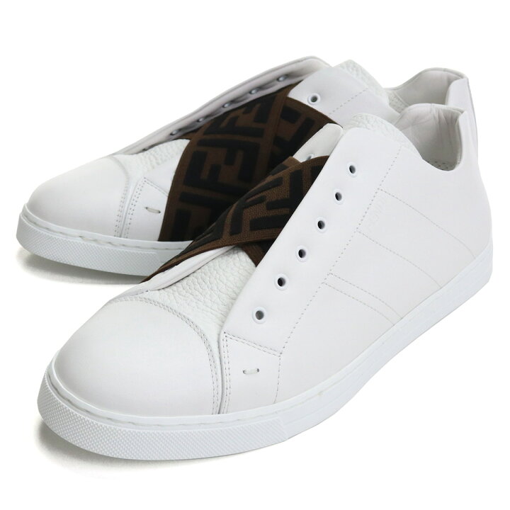 楽天市場 フェンディ Fendi メンズスニーカー ローカット 7e1198 A5jp F150f ホワイト系 Bos 15 Shoes 01 メンズ 秋靴 Tricolore トリコローレ