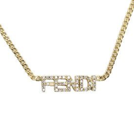 フェンディ FENDI ネックレス　クリスタル ロゴ 8AH252　A44G　F089U ゴールド　accessory-01 gif-04w new-03 母の日