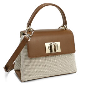 フルラ FURLA FURLA 1927 ハンドバッグ 2WAY ショルダー WB00109　BX2093　1107S NATURALE+COGNAC ホワイト系 ブラウン系 bag-01
