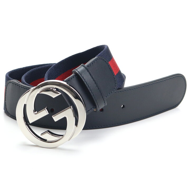 楽天市場】グッチ GUCCI メンズベルト 411924 H917N 8497 ネイビー系 