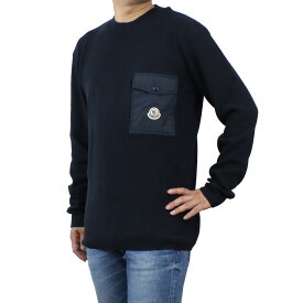 モンクレール MONCLER メンズ－セーター，ニット 9C00001 GIROCOLLO TRICO M1113 743 ネイビー系 win-02m