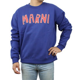 マルニ MARNI メンズ－スウェット ブランド タクタイルレタリング ロゴ FUMU0074P5 USCU55 CLB60 ブルー系 apparel-01 win-02m 父の日