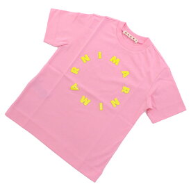 マルニ MARNI キッズ　Tシャツ　サークルロゴ　ブランド M01069　M00L9　0M340 ピンク系　apparel-01 sm-02