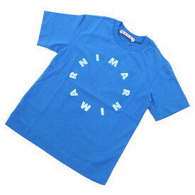 マルニ MARNI キッズ　Tシャツ　サークルロゴ　ブランド M01069　M00L9　0M846 ブルー系　apparel-01 sm-02