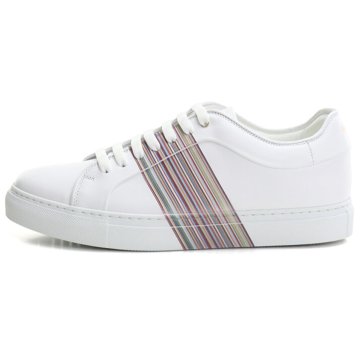 楽天市場 ポール スミス Paul Smith メンズスニーカー 白スニーカー ブランドスニーカー M1sbas59 Atri 01 White ホワイト系 Shoes 01 Tricolore トリコローレ