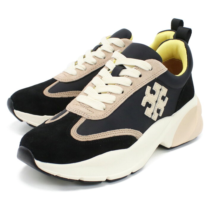 楽天市場 トリーバーチ Tory Burch Tory レディースシューズ ブランド スニーカー レディース 3 001 Black Cream ブラック Shoes 01 秋靴 Tricolore トリコローレ