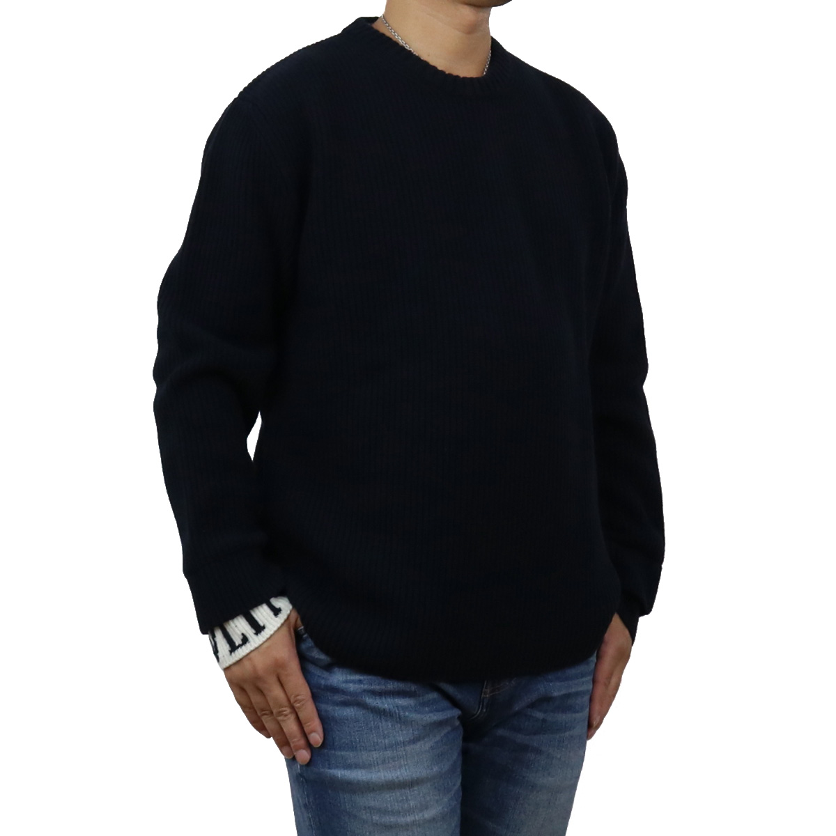 ヴァレンティノ VALENTINO  メンズ−セーター，ニット WV3KC15U 7MH 671 ネイビー系 apparel-01 warm-04