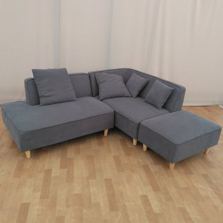 楽天市場】【中古】 ソファ 3人用 3人掛け コーナーソファ カウチ 