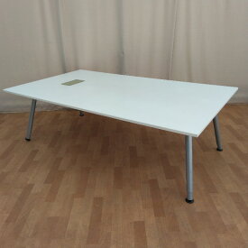 【中古】 IKEA イケア 会議用テーブル ホワイト ミーティングテーブル 会議机 ワークデスク ワークテーブル オフィステーブル 長テーブル 長机 ミーティング テーブル 机 つくえ
