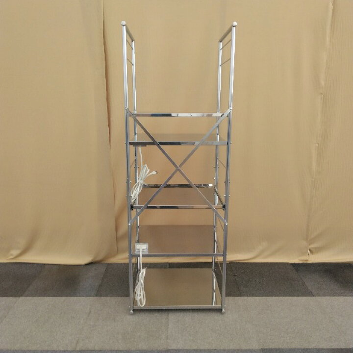 楽天市場】【中古】 キッチン収納 シルバー ステンレスレンジラック 