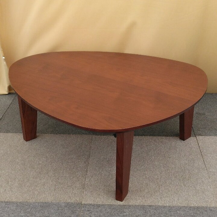楽天市場】【中古】 ローテーブル 折りたたみ 折れ脚エッグ型フロア 