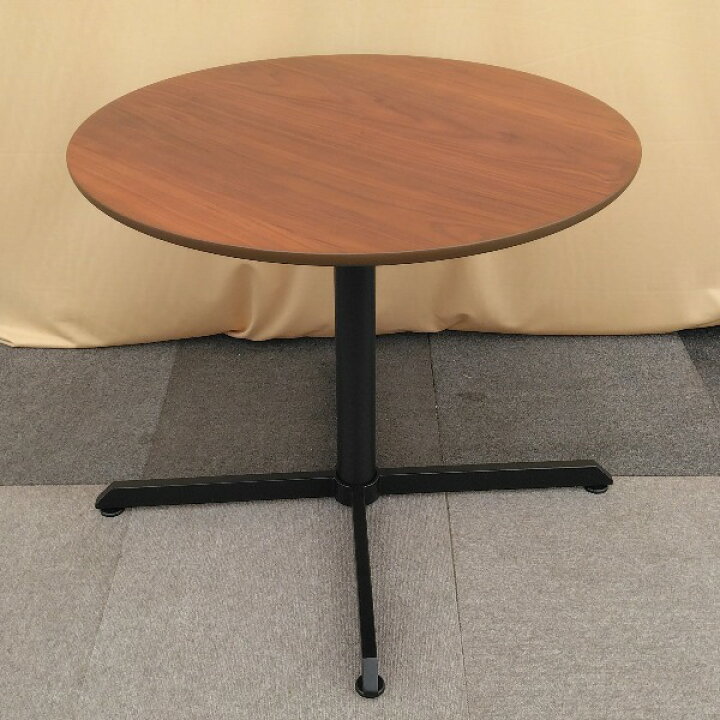 楽天市場】【中古】 昇降テーブル ブラウン 天然木 カフェテーブル 丸 