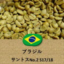 コーヒー豆 ブラジル産 サントス No.2 S17/18 未焙煎 生豆 100g～ プレゼント ギフト プレゼント ギフト 014151.com