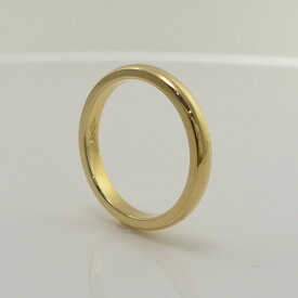 指輪 ゴールド リング 18金 K18 造幣局検定 結婚 マリッジ 細い 甲丸 華奢 レディース 18k