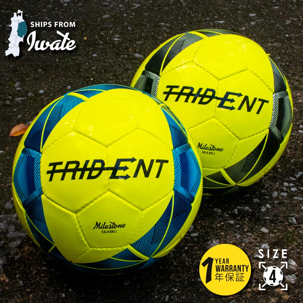 TRIDENT(トライデント) フットサルボール フットサル トレーニングボール フットサル公式サイズボール ４号球 サイズ４　MILESTONE SALA FUTSAL TRAINING BALL