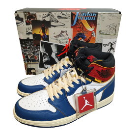 【中古】NIKE ナイキ × UNION Air Jordan 1 Retro High OG NRG ハイカット スニーカー BV1300-146 US10.5 28.5cm Storm Blue/Varsity Red メンズ
