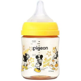 《ピジョン》 母乳実感　哺乳びん プラスチック 160ml Disney 4902508024549