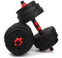 楽天市場】Wout バーベルにもなる ダンベル ポリエチレン 10kg 2個 