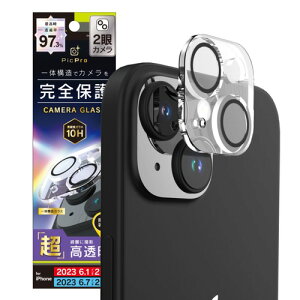 Simplism �V���v���Y�� iPhone 15 / 15 Plus [PicPro] ���掿�ʐ^���B��� �E���g���N���A �J���������Y�ی�K���X TR-IP23M2-LCA-P2ARCC