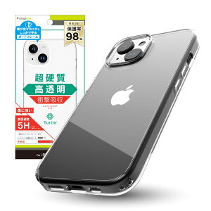 Simplism �V���v���Y�� iPhone 15 [Turtle] �n�C�u���b�h�P�[�X TR-IP23M2-TT-CL