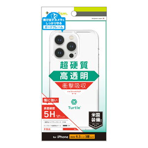 Simplism �V���v���Y�� iPhone 16 Pro [Turtle] �n�C�u���b�h�P�[�X TR-IP24M3-TT-CL