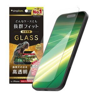 Simplism VvY iPhone 17 / 16 Pro P[XȂ Dinorex  ʕی십KX TR-IP25M2-GLS-DRCC