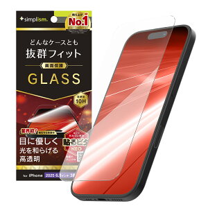 Simplism VvY iPhone 17 Pro P[XȂ ڂɂ₳ ԐFϊ ʕی십KX TR-IP25M3-GLS-RLCC