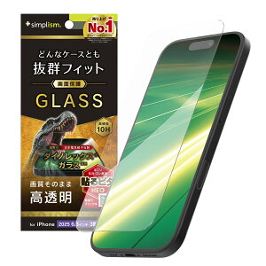 Simplism VvY iPhone 17 Pro P[XȂ Dinorex  ʕی십KX TR-IP25M3-GLS-DRCC