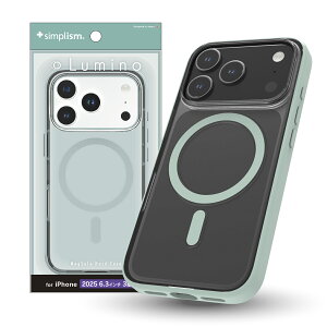 Simplism VvY iPhone 17 Pro [Lumino] MagSafeΉ wʃNAn[hP[X TR-IP25M3-LOCMS-CLBL